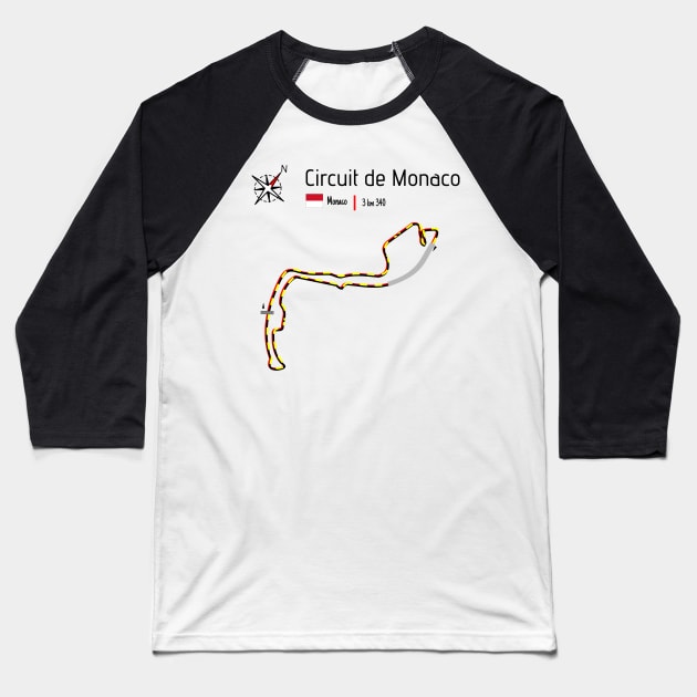 Circuit Monaco Baseball T-Shirt by Aurealis